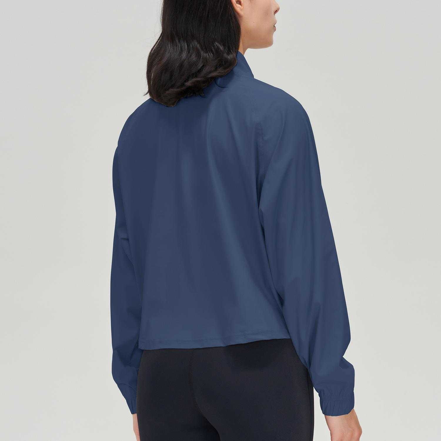 Zipper Casual Fitness Jacket Loose Running Yoga Coat Women's Top Sun Protection Sports Gym Shirt