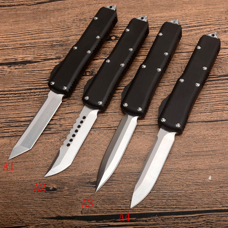 4 modles MT tail with Glass broken EDC CNC knife Survival action Auto UTX85 Pocket knives Hiking Handle material T6-6061 aluminum alloy
4 modles MT tail with Glass broken EDC CNC knife Survival action Auto UTX85 Pocket knives Hiking Handle material T6-6061 aluminum alloy