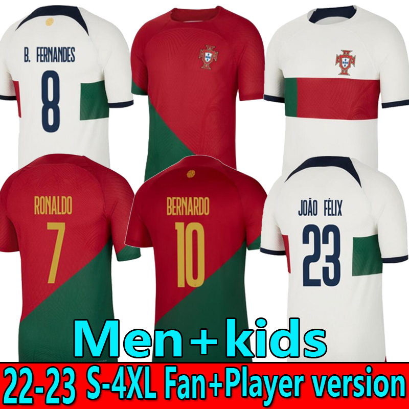 S-4XL 22 23 Portuguesa B.FERNANDES soccer jerseys JOAO FELIX DIOGO J. RUBEN NEVES BERNARDO BRUNO Portugieser 2022 Portuguese football Kids kit Men sets player version, 22/23 home
S-4XL 22 23 Portuguesa B.FERNANDES soccer jerseys JOAO FELIX DIOGO J. RUBEN NEVES BERNARDO BRUNO Portugieser 2022 Portuguese football Kids kit Men sets player version, 22/23 home