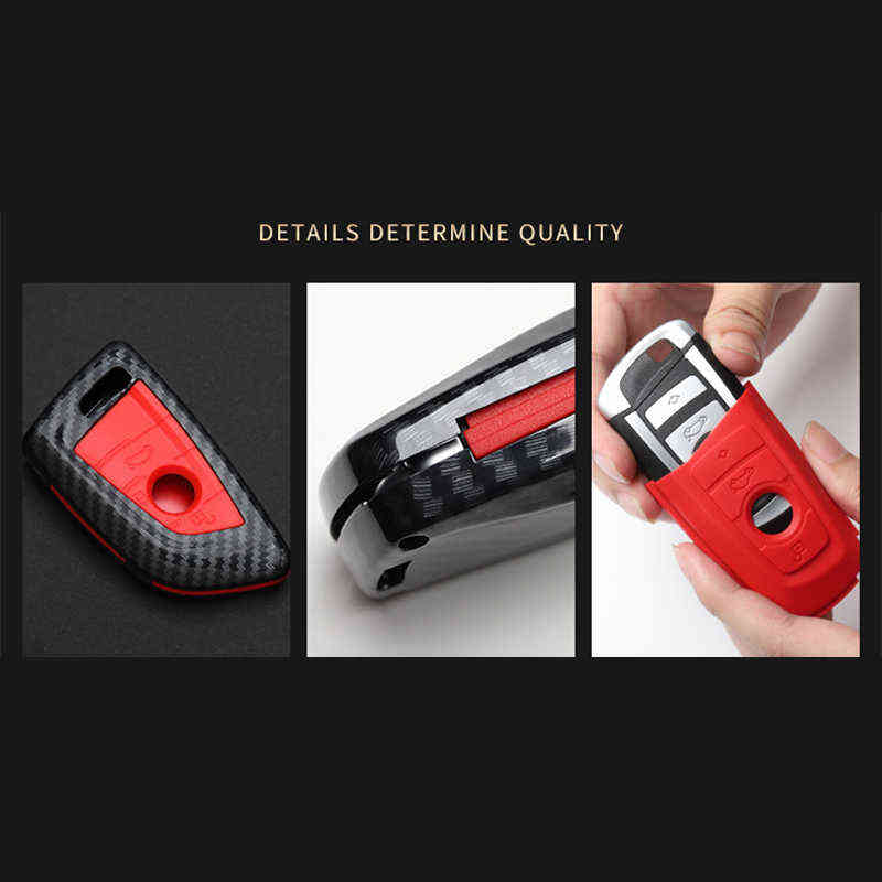 Fashion ABS bon fiber Car Remote Key Case Cover For BMW 1 2 3 4 5 6 7 Series X1 X3 X4 X5 X6 F30 F34 F10 F07 F20 G30 F15 F16 0919