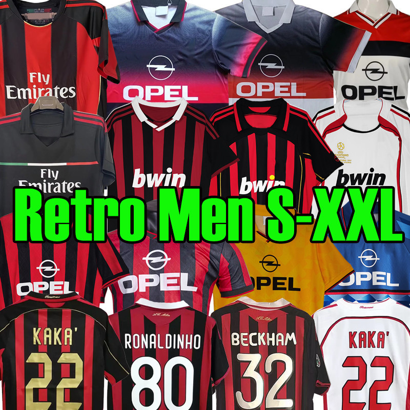 Retro Baggio Maldini Soccer Jerseys 93 94 95 96 97 06 07 09 10 Ac MiLaNS Classic Kit VAN BASTEN Pirlo Inzaghi Beckham Gullit Shevchenko short sleeve Vintage Shirt Top, 1994-95
Retro Baggio Maldini Soccer Jerseys 93 94 95 96 97 06 07 09 10 Ac MiLaNS Classic Kit VAN BASTEN Pirlo Inzaghi Beckham Gullit Shevchenko short sleeve Vintage Shirt Top, 1994-95