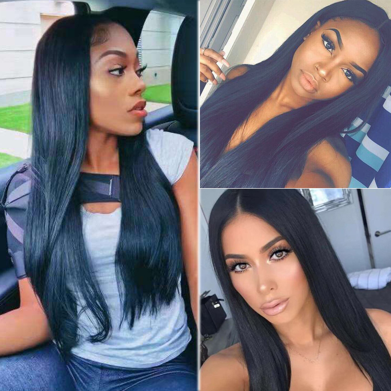 Lace Wigs Svipwig Natural Straight Synthetic Front Smooth Black Frontal Wig For Women Heat Resistant Glueless Daily 220919