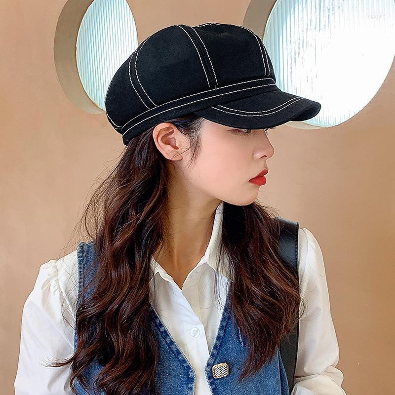 Berets Trend Winter Hats For Women French Style Wool Baker's Boy Hat Cool Baseball Cap Black Visor Gorras Casquette, Khaki
Berets Trend Winter Hats For Women French Style Wool Baker's Boy Hat Cool Baseball Cap Black Visor Gorras Casquette, Khaki