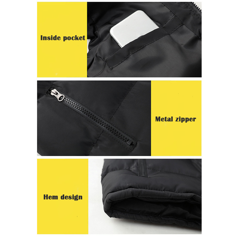 Men's Down Parkas Men's Fashion Down Vest Jackets Casual Printed Vest Sleeveless Outdoor Warm Waistcoat Down Jacket for Men 220919