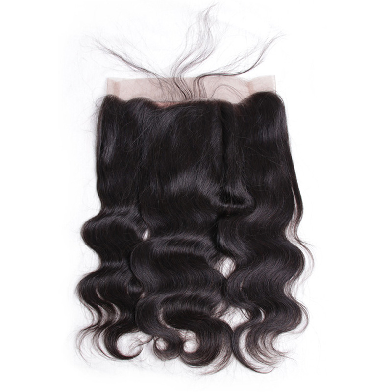 Yirubeauty 360 Lace Frontal With Baby Hair Body Wave Brazilian Malaysian 100% Human Hair Pre Plucked Natural Color Black