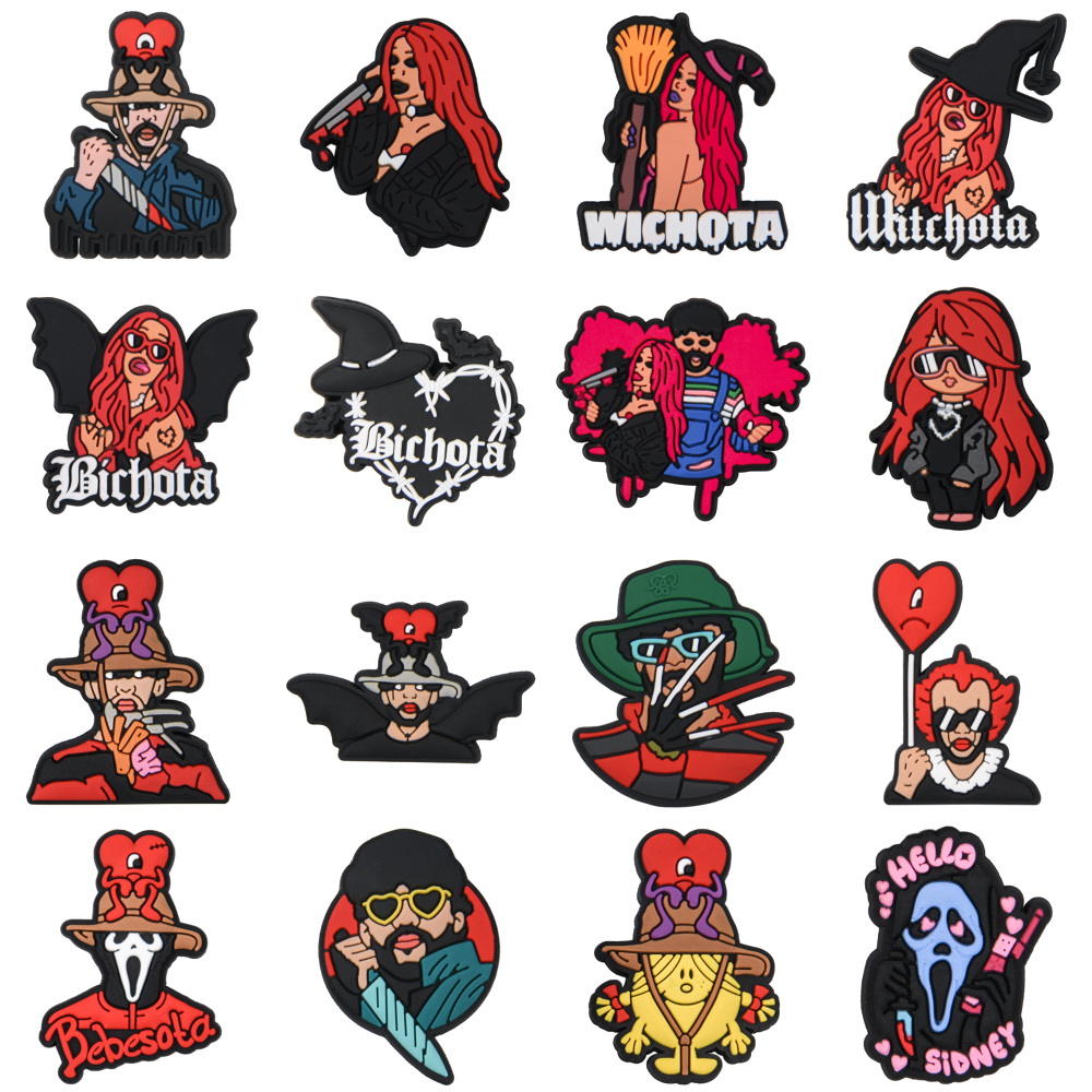 karol g spooky Shoes Charms 2022 Wholesale Popular Halloween Moives Clog Charms badbunny Soft Rubber Pumpkin Croc Charm for kids holiday gifts cute style
karol g spooky Shoes Charms 2022 Wholesale Popular Halloween Moives Clog Charms badbunny Soft Rubber Pumpkin Croc Charm for kids holiday gifts cute style