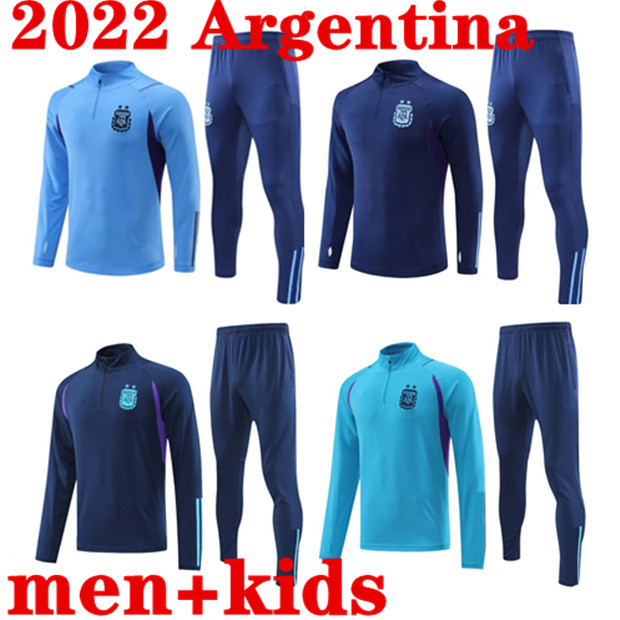 2022 Argentina TRACKSUIT soccer Jersey training SUIT football shirt MARADONA DI MARIA 22 23 Men Kids kit TRACKSUIT sets uniforms, Blue
2022 Argentina TRACKSUIT soccer Jersey training SUIT football shirt MARADONA DI MARIA 22 23 Men Kids kit TRACKSUIT sets uniforms, Blue