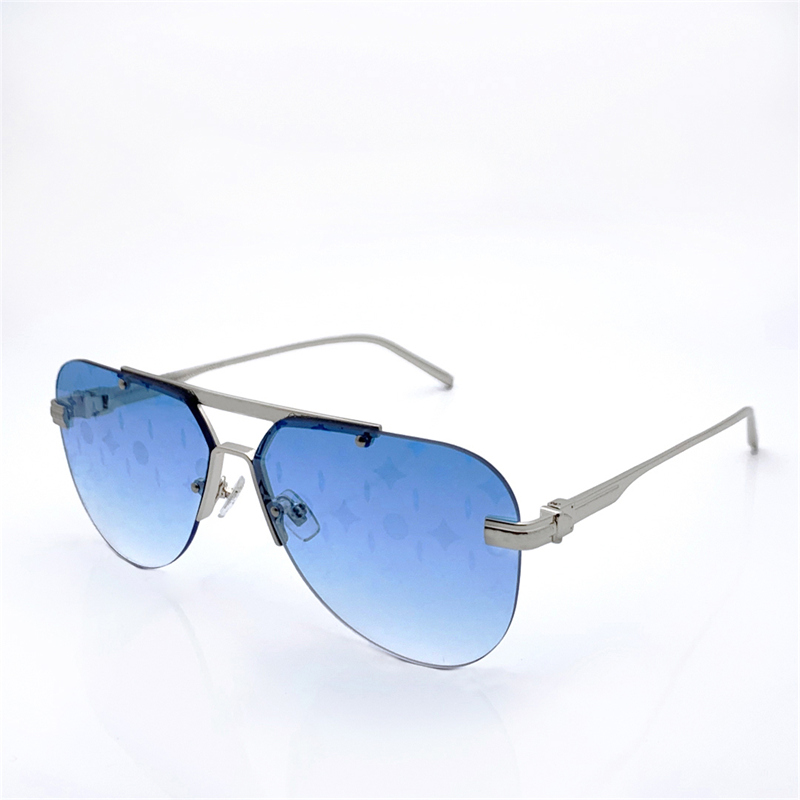 Fashion luxury designer Ash sunglasses 1261 mens vintage metal pilot shape print glasses summer classic all-match style Anti-Ultraviolet come with box and handbag