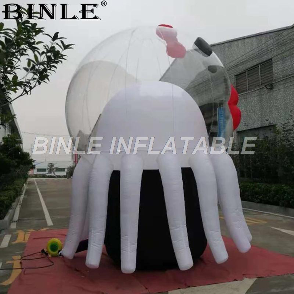 5mH Giant Inflatable Octopus animal Cartoon Characters for stage decoration event parade music festival