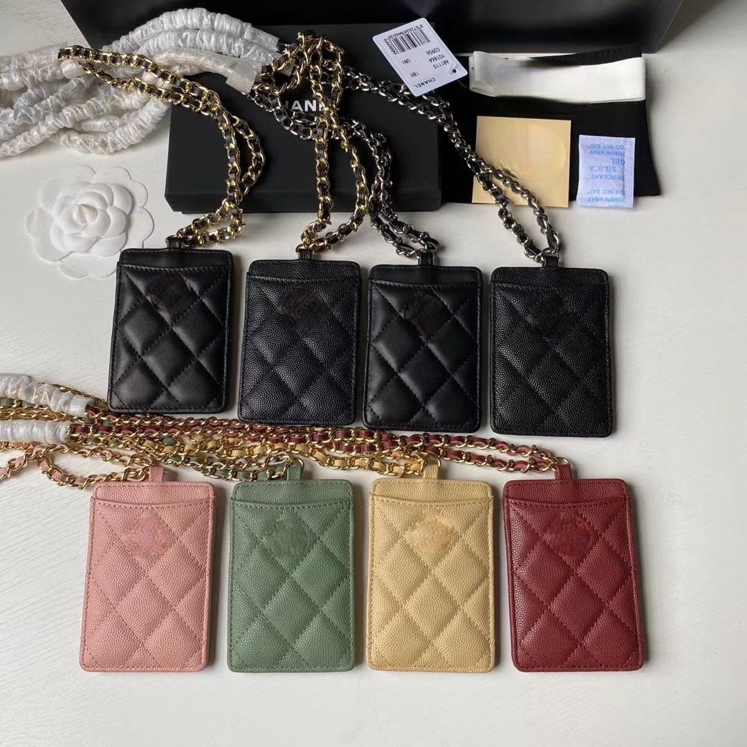 CC luxury designer card holder mens wallets men women wallet quilted passcase 5A High Version Caviar Camellia Woven Chain Neck Hanger Card
CC luxury designer card holder mens wallets men women wallet quilted passcase 5A High Version Caviar Camellia Woven Chain Neck Hanger Card