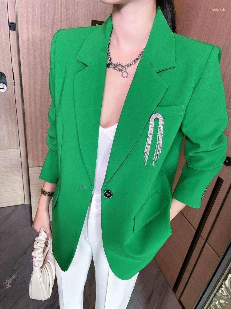 Women' Suits Women' Blazer 2022 Spring Autumn Korean Fashion Elegant Green Black Loose Slim Casual All-match Jacket
Women' Suits Women' Blazer 2022 Spring Autumn Korean Fashion Elegant Green Black Loose Slim Casual All-match Jacket