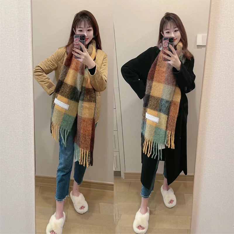2022 Autumn and Winter New Cashmere Imitation Ac Scarf for Female Students Rainbow Plaid Medium Length Versatile Warm
2022 Autumn and Winter New Cashmere Imitation Ac Scarf for Female Students Rainbow Plaid Medium Length Versatile Warm