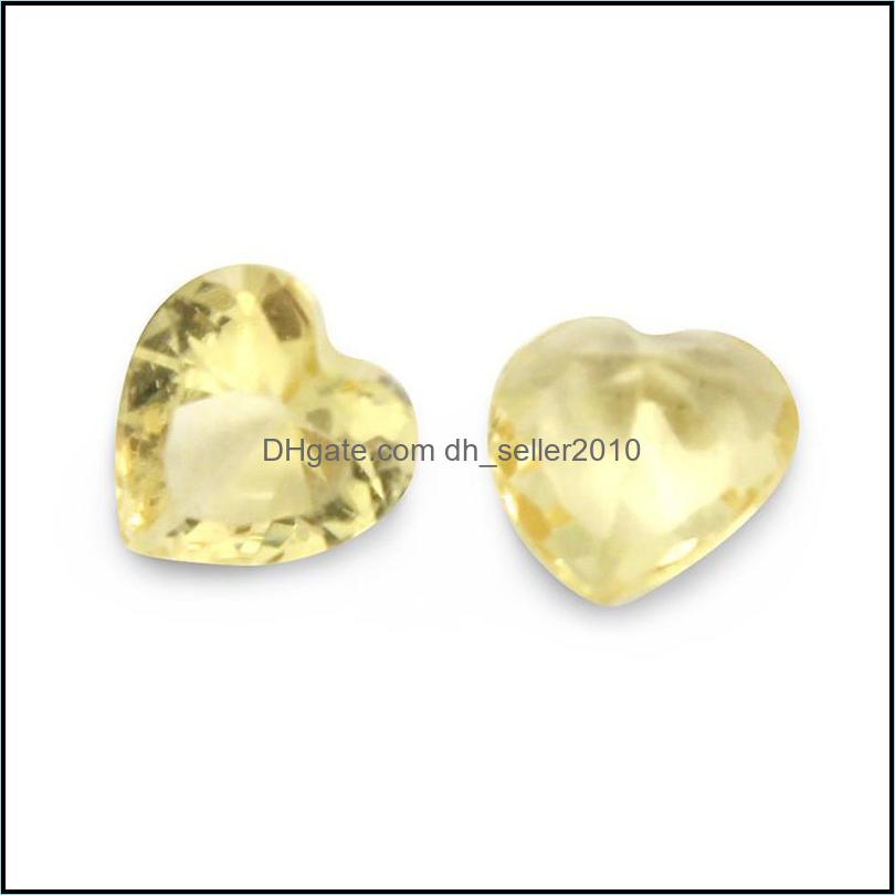 Charms 120Pcs/Lot Wholesale Romantic Heart Colorf Birthstone Floating Locket Charms Fit Glass Accept Customization Drop Delivery 2021 Dhdzg