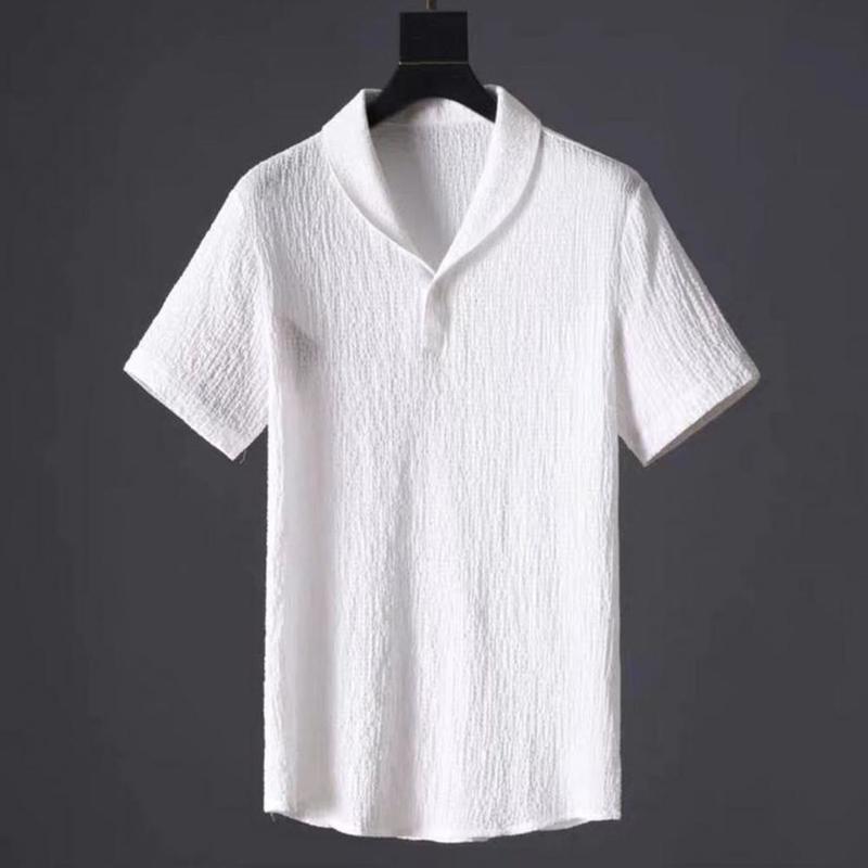 Men's Tracksuits 2Pcs/Set Summer Outfits Sets Pure Color Short Sleeve Shirts Pants Two Piece Set Men 220919