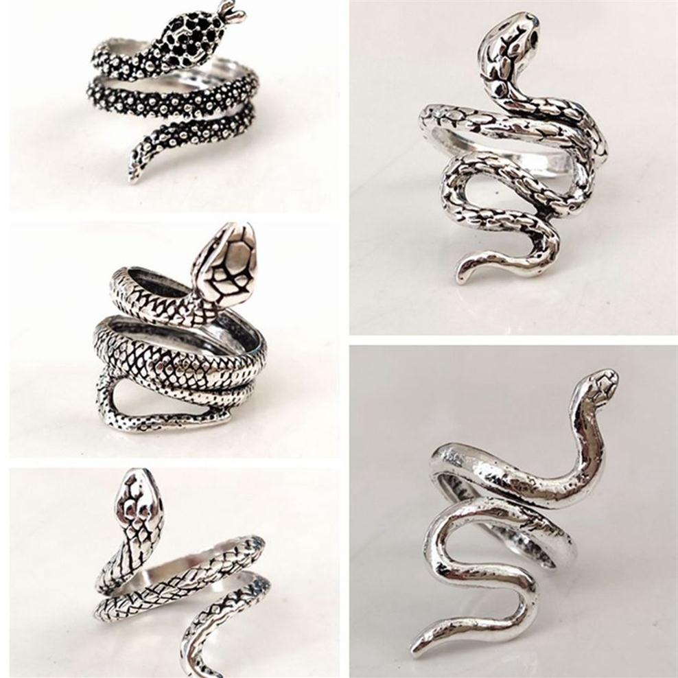 20pcs lot Antique Silver Styles Mix Snake Ring Male Female Opening Adjustable Rings Exaggerated Metal Alloy Jewelry292E
20pcs lot Antique Silver Styles Mix Snake Ring Male Female Opening Adjustable Rings Exaggerated Metal Alloy Jewelry292E