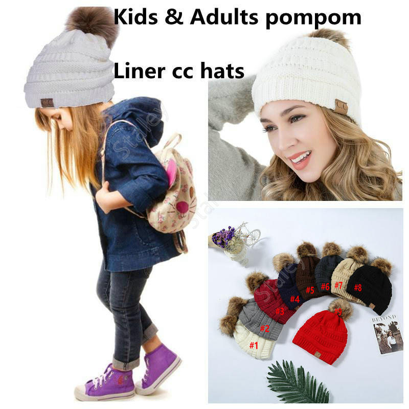 Kids and Adults CC Fur Poms Beanie With Liner Trendy Hats Winter Knitted Luxury Cable Slouchy Skull Caps Leisure Beanies 12pcs TCC06
Kids and Adults CC Fur Poms Beanie With Liner Trendy Hats Winter Knitted Luxury Cable Slouchy Skull Caps Leisure Beanies 12pcs TCC06