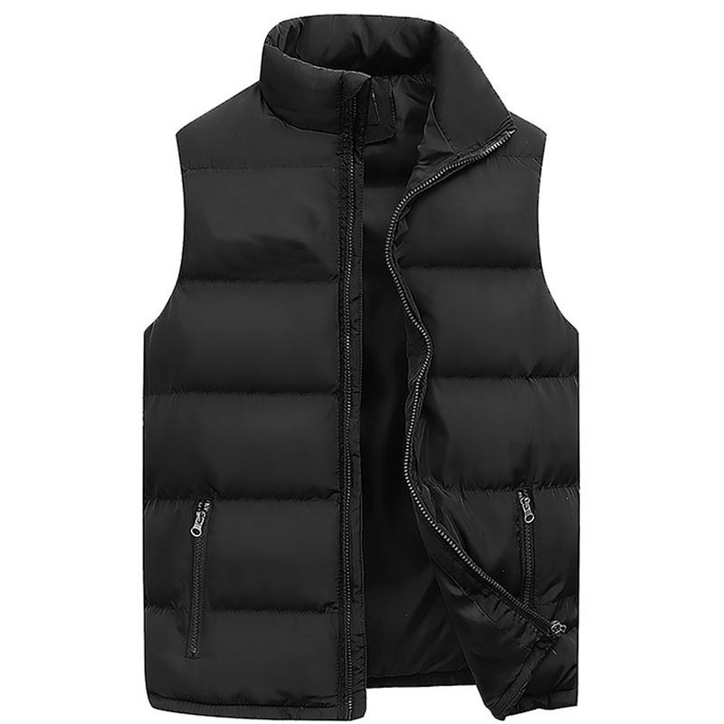 Men's Down Parkas Men's Fashion Down Vest Jackets Casual Printed Vest Sleeveless Outdoor Warm Waistcoat Down Jacket for Men 220919