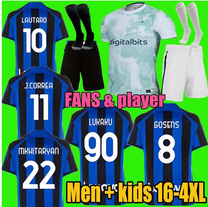 Player Version Inter LUKAKU soccer jerseys 22 23 BARELLA VIDAL LAUTARO ERIKSEN ALEXIS DZEKO CORREA UNIFORMS football shirts 2022 2023 Milan men kids kit jerseys
Player Version Inter LUKAKU soccer jerseys 22 23 BARELLA VIDAL LAUTARO ERIKSEN ALEXIS DZEKO CORREA UNIFORMS football shirts 2022 2023 Milan men kids kit jerseys