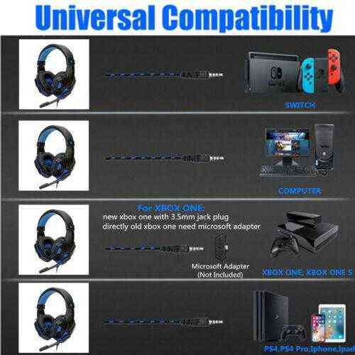 Headsets Potable Microphone Headset Gaming Wired Gaming Headset Headphone For PS4 Xbox One Nintend Switch IPad PC MMicrophone Cellphone T220916