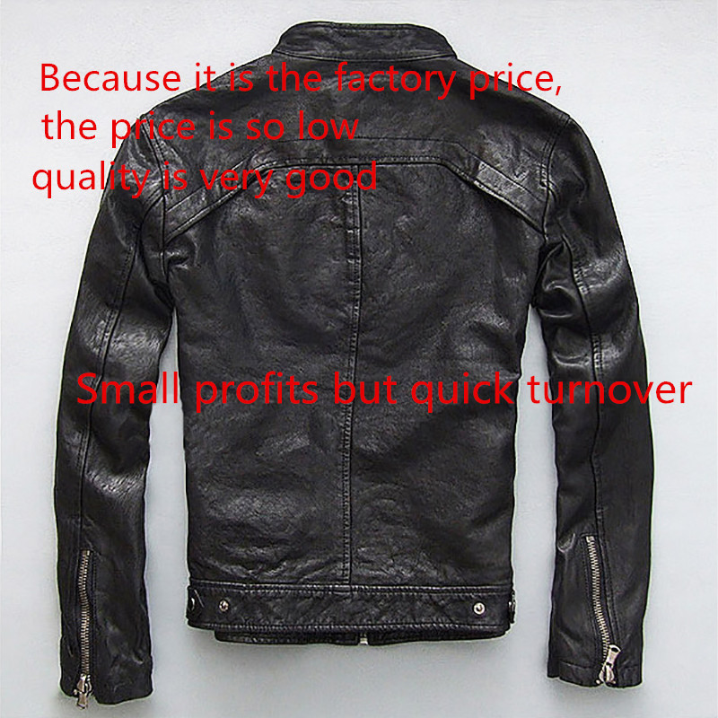 Men's Jackets Tcyeek Men's Genuine Leather Jacket Men Real Sheep Goat Black Brown Male Bomber Motorcycle Jackets Spring Autumn Mens Clothes 
