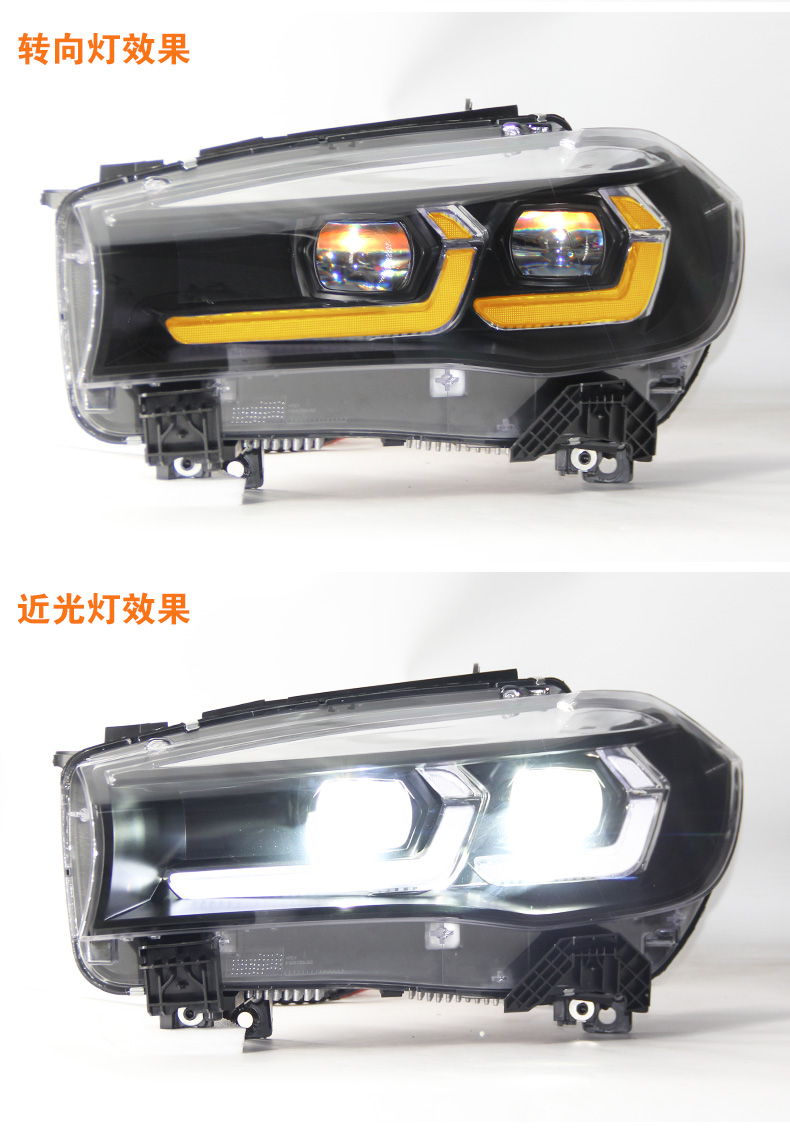 LED Headlight for BMW X5 X6 F15 F16 20 13-20 19 Headlamp F85 LED Turn Signal High Low Beam Daytime Running Headlights