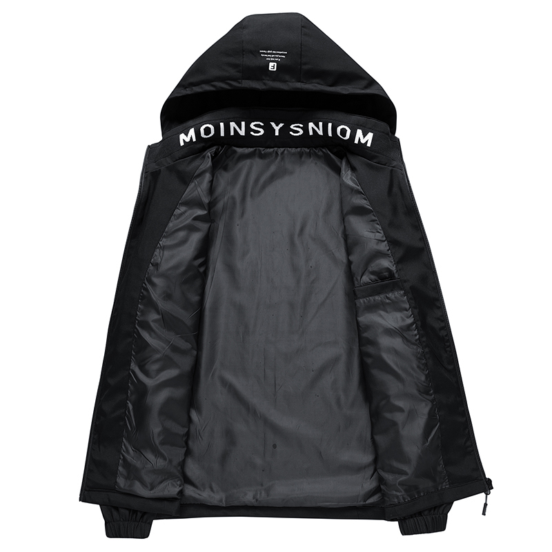 Men's Jackets Hooded Jacket for Men Bomber Jacket Men's Windbreakers Zipper Coats Spring Autumn Casual Cargo Jacket Men Fashion Outerwear 22