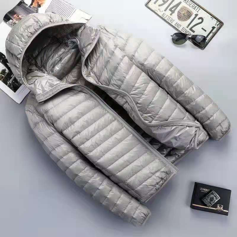 Men's Down Parkas Fall Winter Ultra Light 90% White Duck Hooded Man Coat Jaqueta Mascuo Chaqueta Hombre Puffer Thin Men Jacket 220919