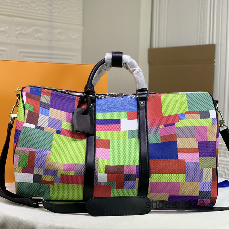 Bag Duffel Bags 50cm Duffle Travel Luggage Camouflage Women Bags Handbags Coated Canvas Cowhide High-Capacity Removable Shoulder Strap M574
Bag Duffel Bags 50cm Duffle Travel Luggage Camouflage Women Bags Handbags Coated Canvas Cowhide High-Capacity Removable Shoulder Strap M574