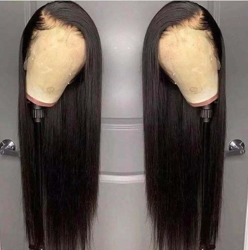 Lace Wigs Svipwig Natural Straight Synthetic Front Smooth Black Frontal Wig For Women Heat Resistant Glueless Daily 220919