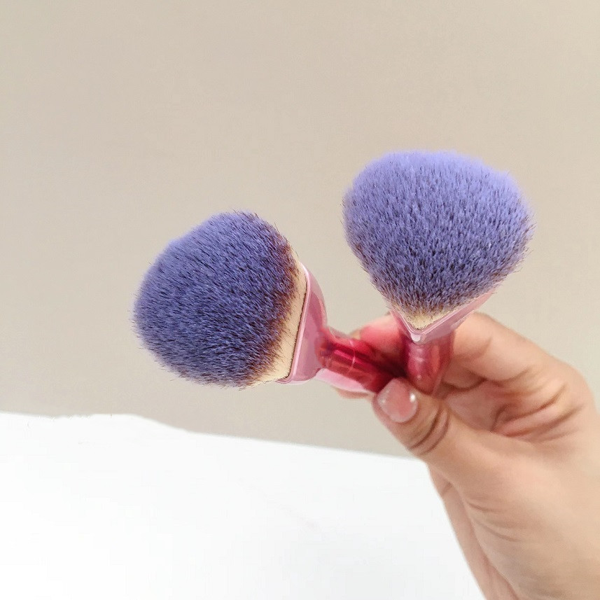 Love Beauty Fully Foundation Makeup Brush - Pink Heart-shaped Flawless Foundation Cream Cosmetics Beauty Tools