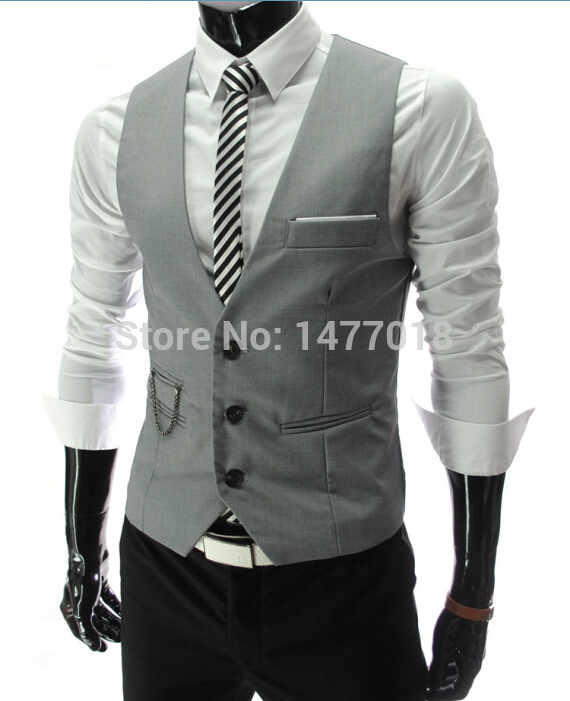 Men's Suits Blazers Arrival Dress Vests For Men Slim Fit Mens Suit Vest Male Waistcoat Gilet Homme Casual Sleeveless Formal Business Jacket 22091