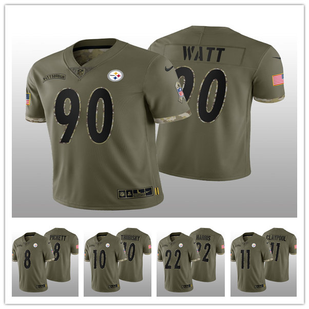 Jersey Pittsburgh''Steelers''MEN Najee Harris T.J. Watt Minkah Fitzpatrick Mitchell Trubisky Kenny Pickett Chase Claypool 2022 Salute To Service
Jersey Pittsburgh''Steelers''MEN Najee Harris T.J. Watt Minkah Fitzpatrick Mitchell Trubisky Kenny Pickett Chase Claypool 2022 Salute To Service