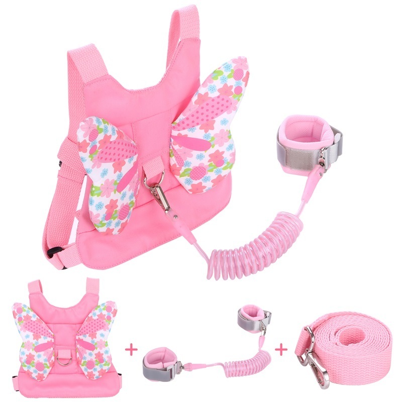 Carriers Slings Backpacks 3In1 Baby Harness Anti Lost Wrist Link Toddlers Leash Backpack Walking Safty Child Kids Wristband Assistant Strap Belt Butte