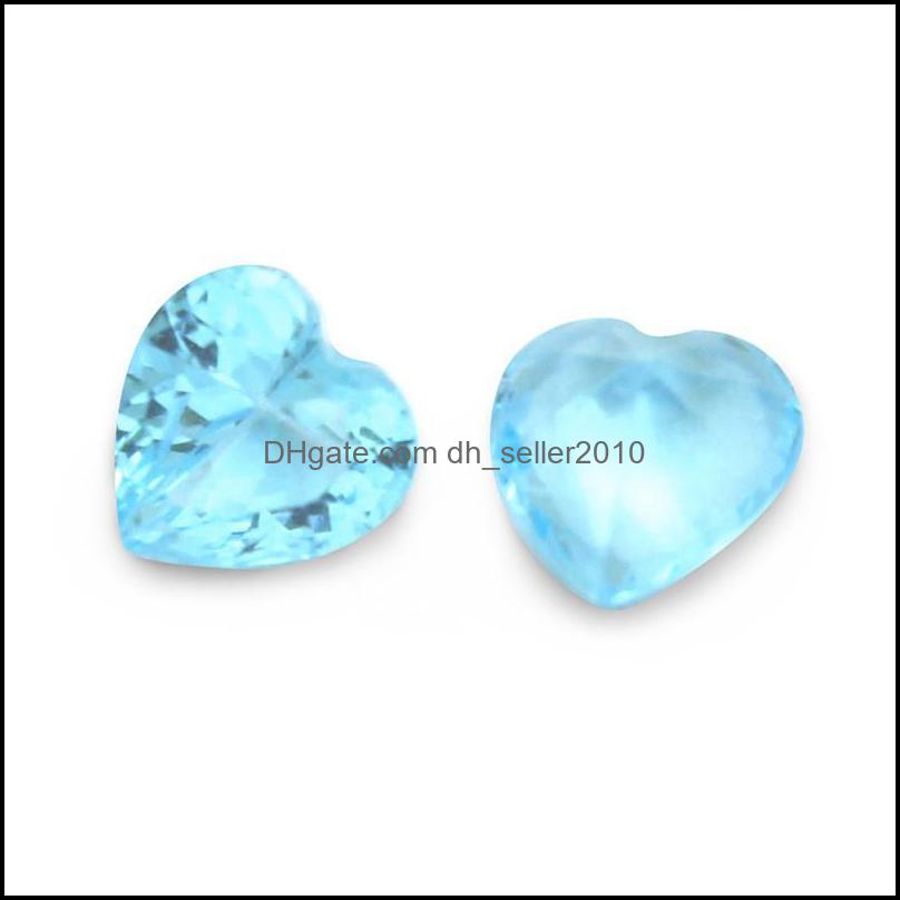 Charms 120Pcs/Lot Wholesale Romantic Heart Colorf Birthstone Floating Locket Charms Fit Glass Accept Customization Drop Delivery 2021 Dhdzg