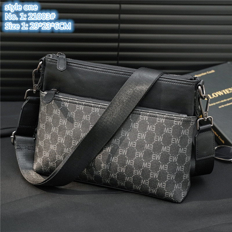 Factory Outlet men handbag simple printed messenger bag lightweight waterproof leather handbags outdoor leisure color matching mens shoulder bags, Black3-style three-3931#
Factory Outlet men handbag simple printed messenger bag lightweight waterproof leather handbags outdoor leisure color matching mens shoulder bags, Black3-style three-3931#