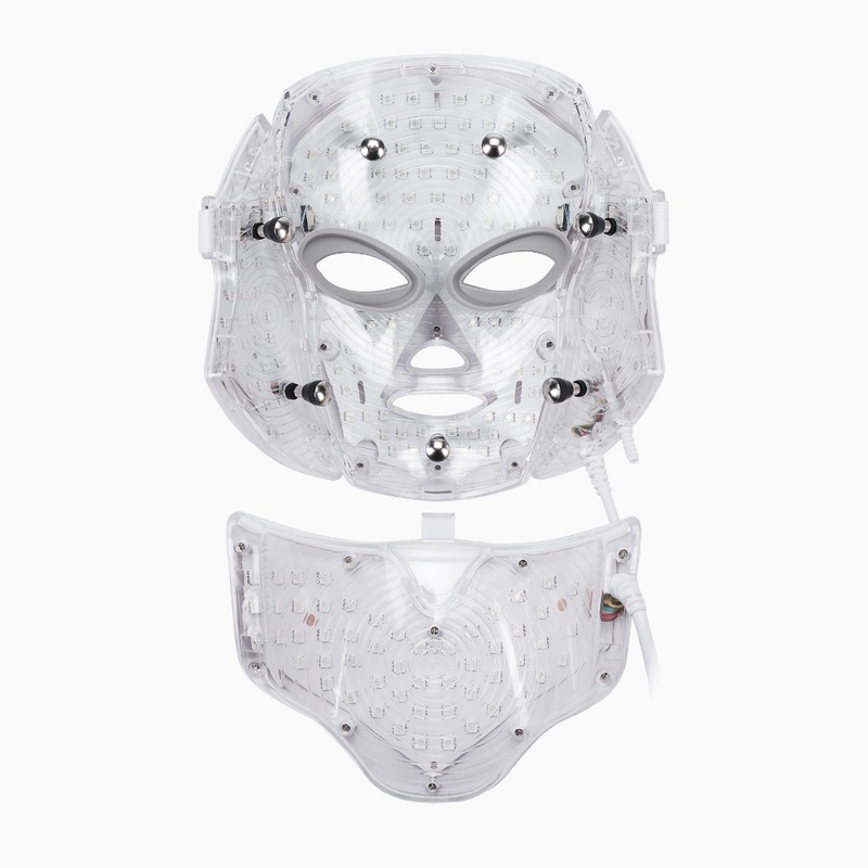 Face Care Devices Air Bag7 Colors Light LED Mask With Neck Skin Rejuvenation Face Care Treatment Beauty Anti Acne Therapy Whitening 220916