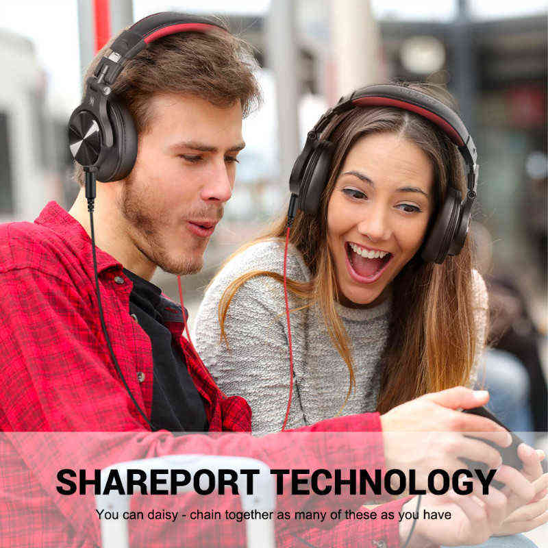 Headsets Oneodio A71 Wired Over Ear Headphone With Mic Studio DJ Headphones Professional Monitor Recording Mixing Headset For Gami