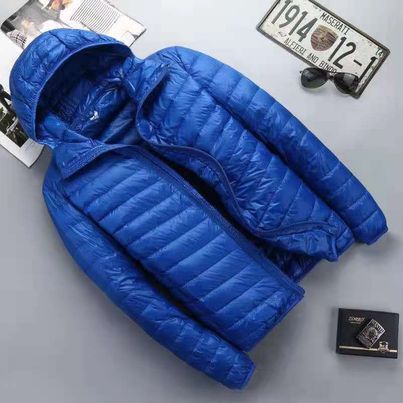 Men's Down Parkas Fall Winter Ultra Light 90% White Duck Hooded Man Coat Jaqueta Mascuo Chaqueta Hombre Puffer Thin Men Jacket 220919