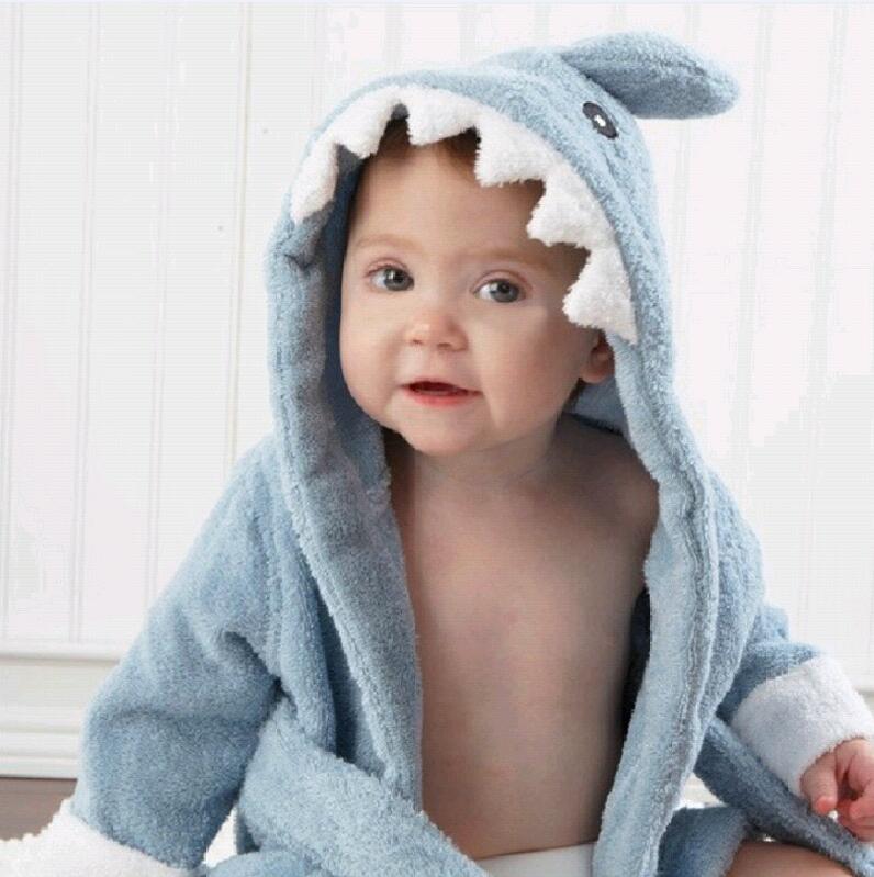Towels Robes Cotton Baby Robe Bath Towel Cartoon Hoodies Infant Girls Boys Sleepwear Blanket Kids Soft robe Pajamas Clothing 220919