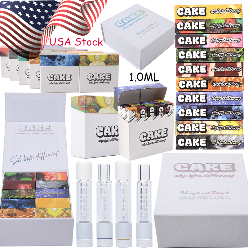 Stock In USA 1.0ml CAKE Atomizers Full Glass Carts 510 Thread Ceramic Coil Cartridge Empty Disposable Vape pens Cartridges Packaging E Cigarettes
Stock In USA 1.0ml CAKE Atomizers Full Glass Carts 510 Thread Ceramic Coil Cartridge Empty Disposable Vape pens Cartridges Packaging E Cigarettes