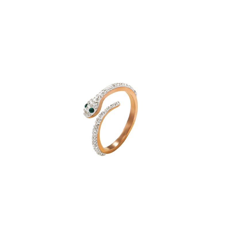 Titanium Steel Snake Ring for Women Opening Adjustable Rhinestones Animal Band Rings Fashion Jewelry Gifts
Titanium Steel Snake Ring for Women Opening Adjustable Rhinestones Animal Band Rings Fashion Jewelry Gifts