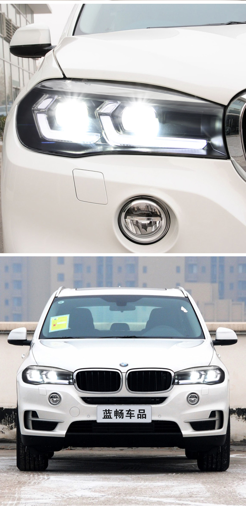 LED Headlight for BMW X5 X6 F15 F16 20 13-20 19 Headlamp F85 LED Turn Signal High Low Beam Daytime Running Headlights