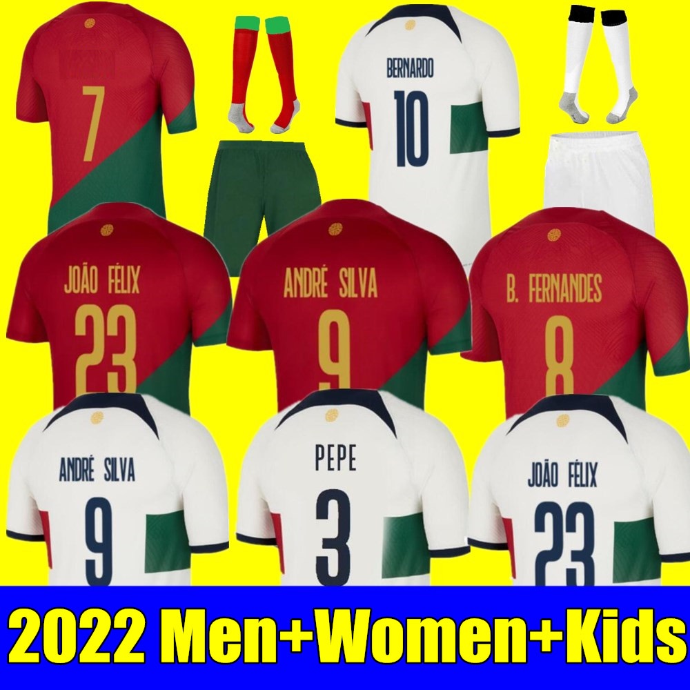 2022 Portugal Soccer Jerseys 23 JOAO FELIX RUBEN DIAS football shirt BERNARDO B. FERNANDES RONALDOS ANDRE SILVA camisa de futebol JOAO CANCELO men kids kits, Adult away+world cup patch
2022 Portugal Soccer Jerseys 23 JOAO FELIX RUBEN DIAS football shirt BERNARDO B. FERNANDES RONALDOS ANDRE SILVA camisa de futebol JOAO CANCELO men kids kits, Adult away+world cup patch