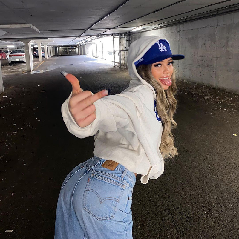 Women's Hoodies Sweatshirts Zip Up Harajuku Oversized Streetwear Y2k Hooded Hoodies Women Hip Hop Hoodie Letter Embroidered Sweatshirts Female Go