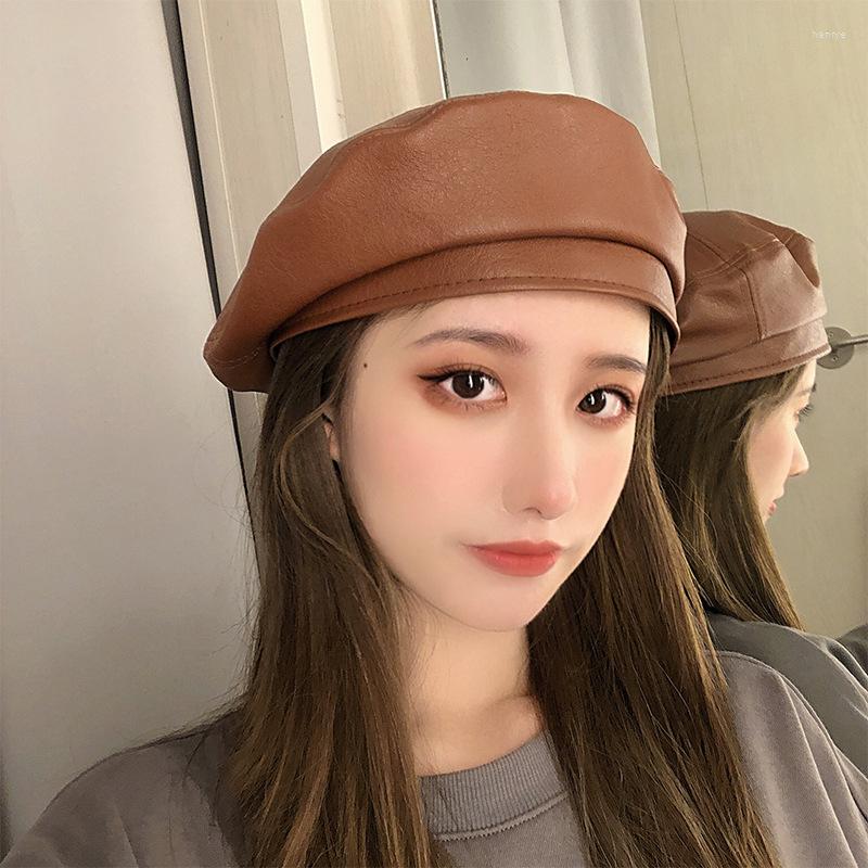 Berets Women Fashion Beret Solid Cap Pu Leather French Artist Warm Beanie Hat Female Ladies Adjustable Girls, Black
Berets Women Fashion Beret Solid Cap Pu Leather French Artist Warm Beanie Hat Female Ladies Adjustable Girls, Black