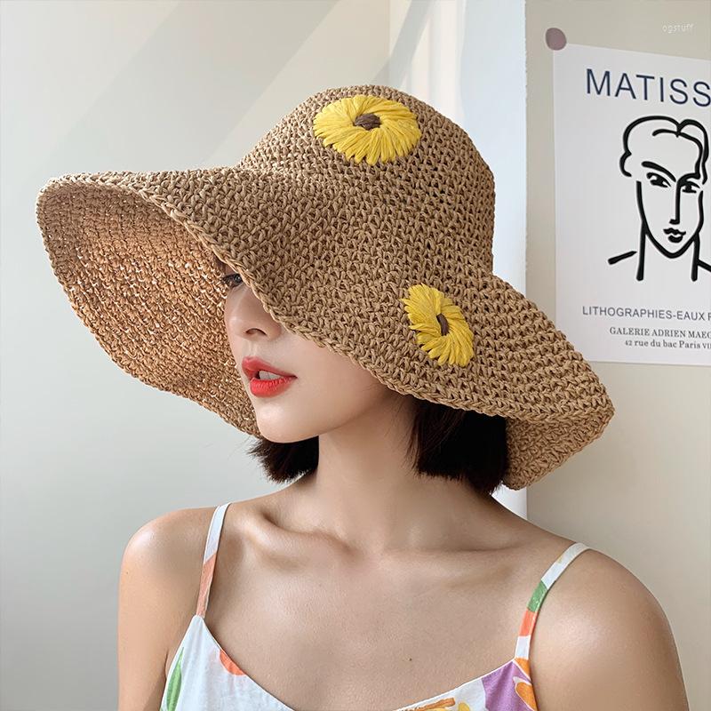 Berets Fashion Summer Spring Women's Sun Hat Bucket Cap Flat Top Straw Beach Caps Panama Female Hats Outdoor Travel, Khaki
Berets Fashion Summer Spring Women's Sun Hat Bucket Cap Flat Top Straw Beach Caps Panama Female Hats Outdoor Travel, Khaki