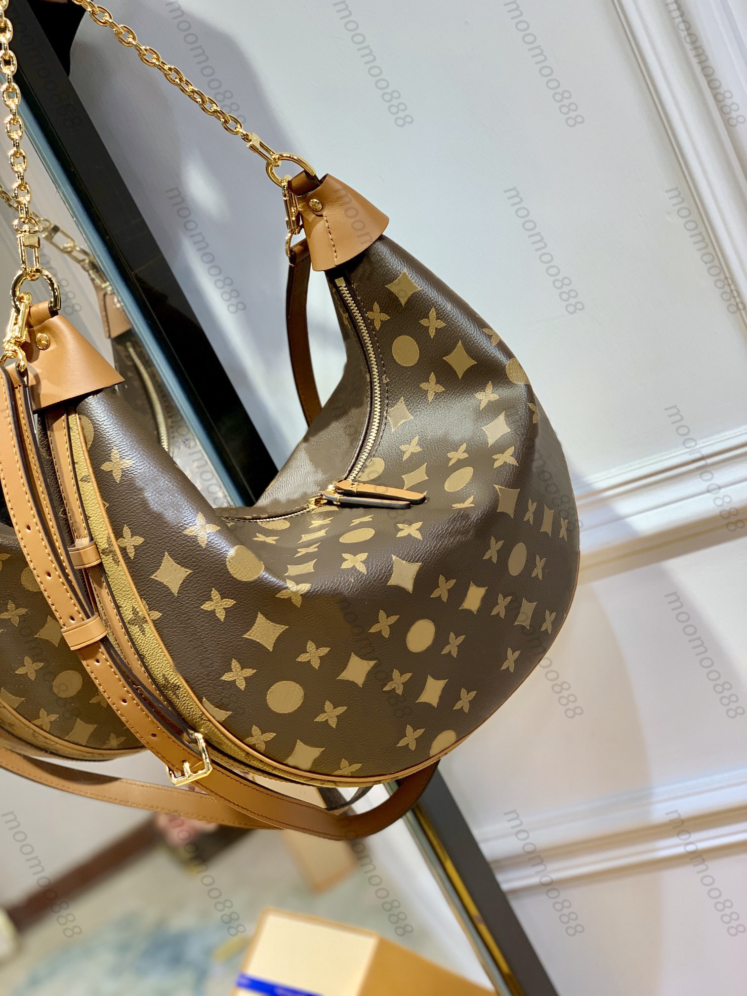 10A Top Tier Mirror Quality Large Moon Bag 38cm Womens Marel Gold Chain Handbag Luxury Designer Coated Canvas Zipper Purse Crossbody Shoulder Brown Flower Strap Bag, Upload pics to contact us
10A Top Tier Mirror Quality Large Moon Bag 38cm Womens Marel Gold Chain Handbag Luxury Designer Coated Canvas Zipper Purse Crossbody Shoulder Brown Flower Strap Bag, Upload pics to contact us