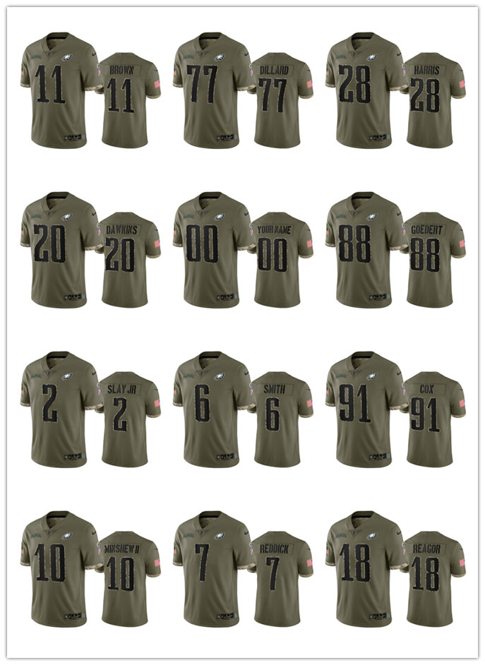 Football Jersey Philadelphia''Eagles''MEN Gardner Minshew Ii jalen hurts devonta smith Darius Slay Jr Davis A.j. Brown 2022 Salute To Service
Football Jersey Philadelphia''Eagles''MEN Gardner Minshew Ii jalen hurts devonta smith Darius Slay Jr Davis A.j. Brown 2022 Salute To Service