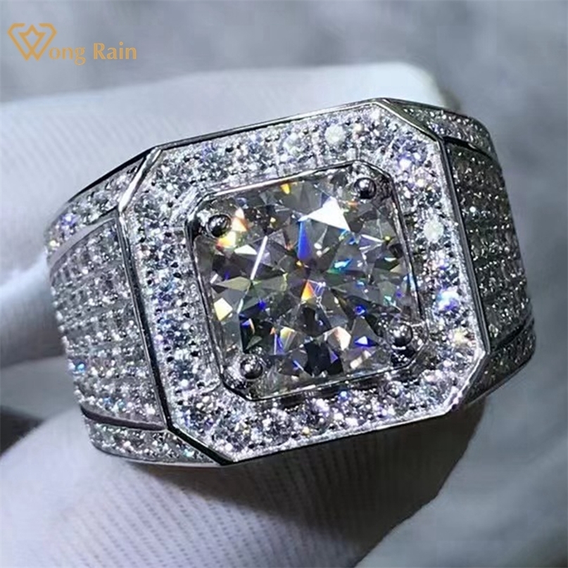 Solitaire Ring Wong Rain Real 925 Sterling Silver 3EX Round 5CT VVS1 GRA Passed Test Diamond D Moissanite for Women Men Gift Drop 220916
Solitaire Ring Wong Rain Real 925 Sterling Silver 3EX Round 5CT VVS1 GRA Passed Test Diamond D Moissanite for Women Men Gift Drop 220916
