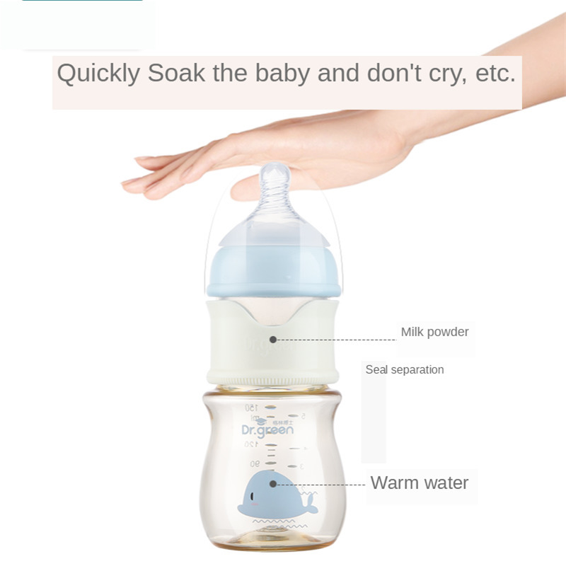 Baby Bottles# PPSU and Glass Bottle Materials Wide-bore Quick Flush Anti-colic born Milk Training Feeding Accessories Water 220919